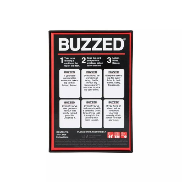 NEW Buzzed: Hydration Edition Card Game - Picture 2 of 9